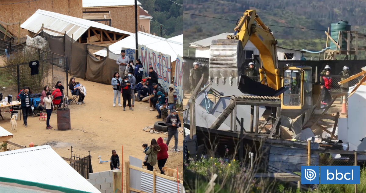 Desalojan toma ilegal en límite de Villa Alemana y Quilpué: Más de 50 familias, en su mayoría extranjeras, serán reubicadas