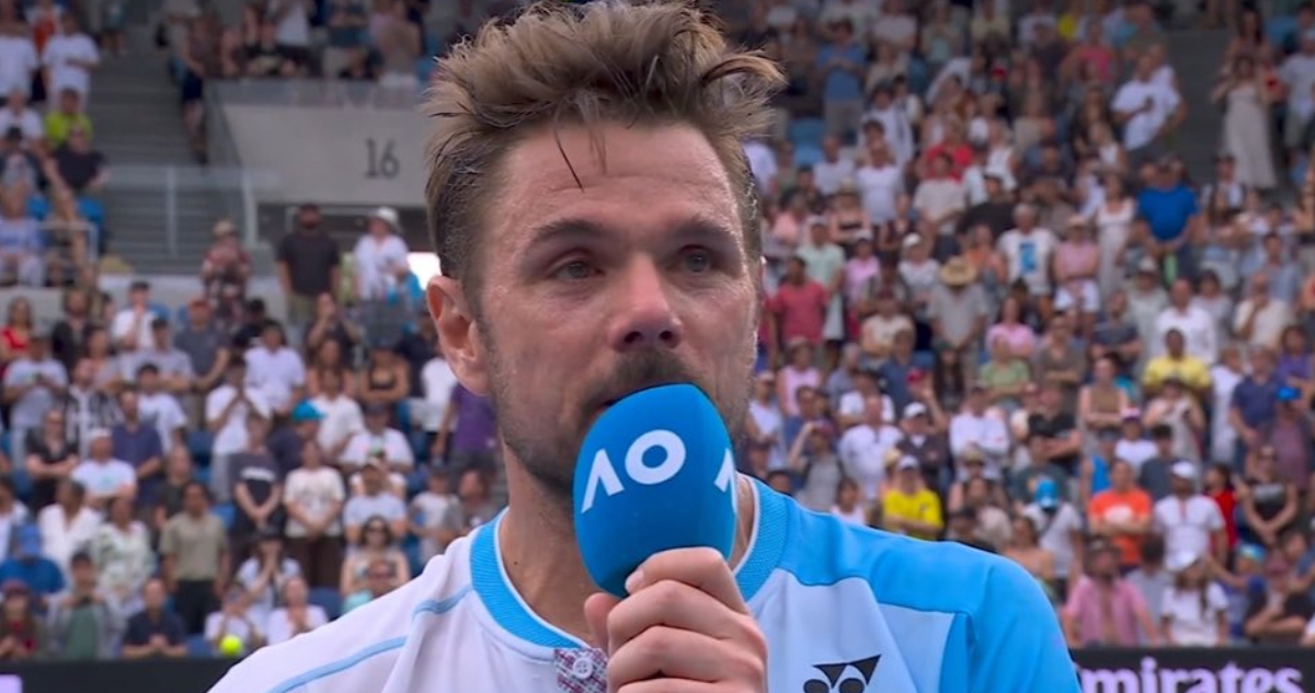 Stan Wawrinka tras vencer a Djere en el Australian Open 2026