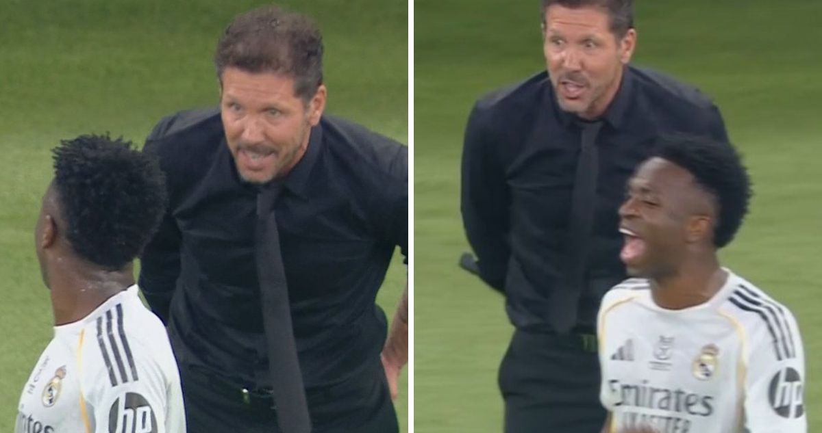 Vinicius y Simeone se pelearon en plena Supercopa de España.