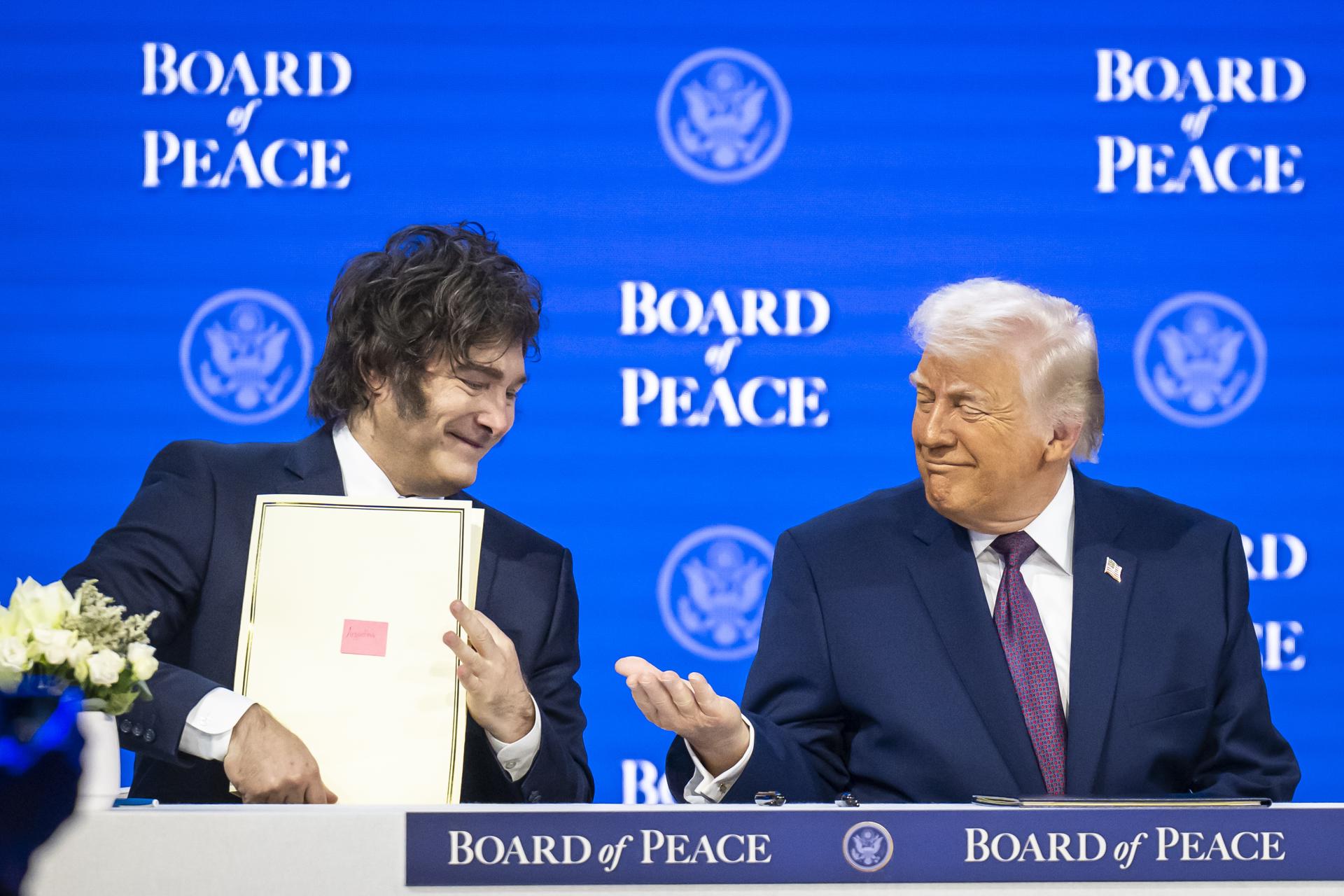 Los presidentes de Argentina y EEUU, Javier Milei y Donald Trump, respectivamente