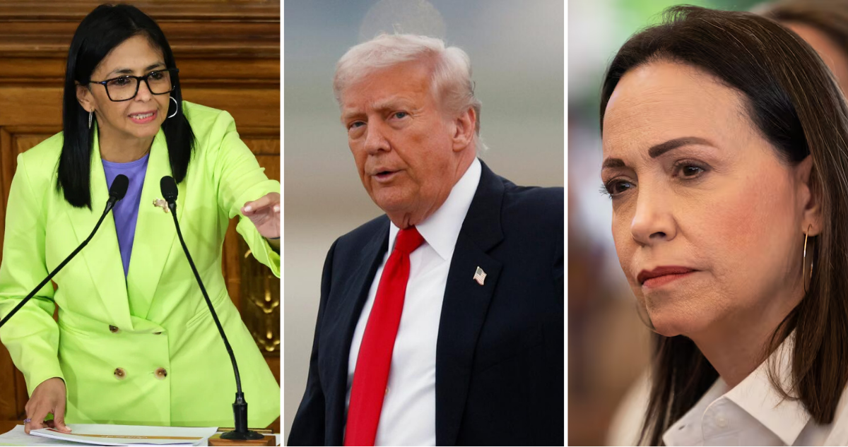 Trump defendió liderazgo de Delcy Rodríguez en Venezuela