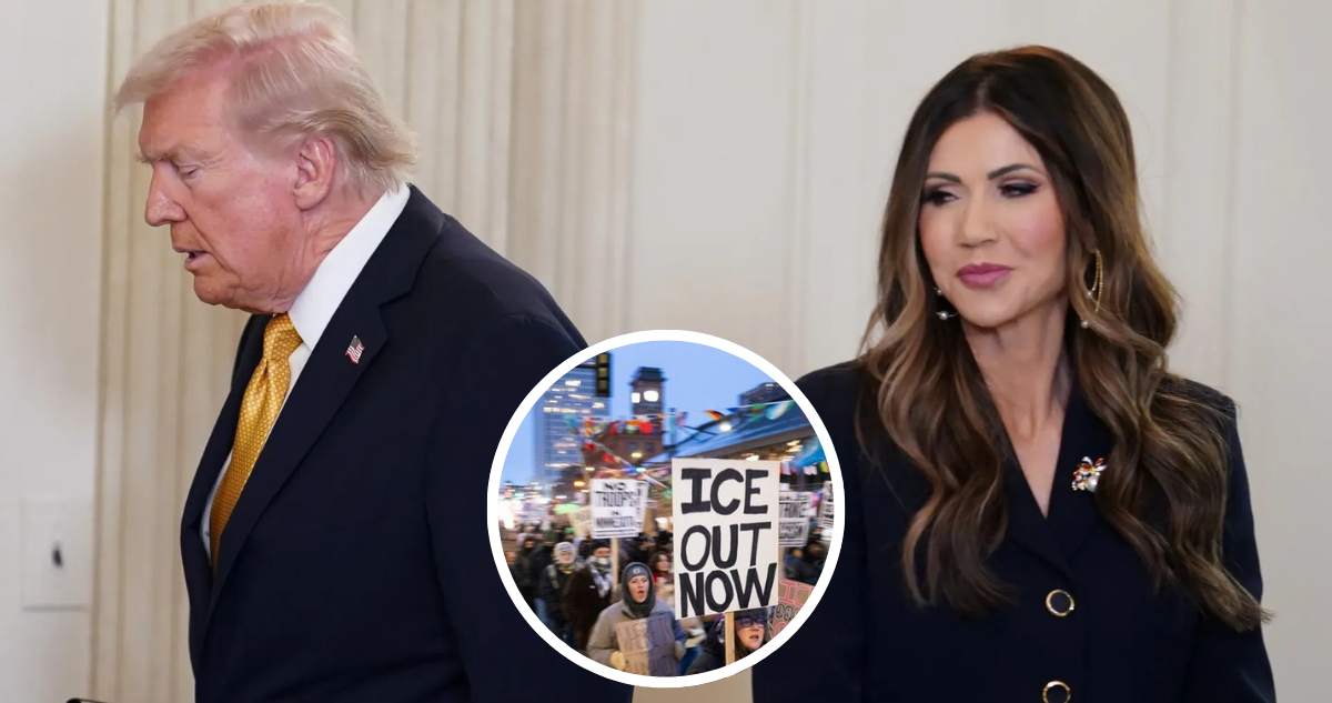 Trump blinda a Kristi Noem