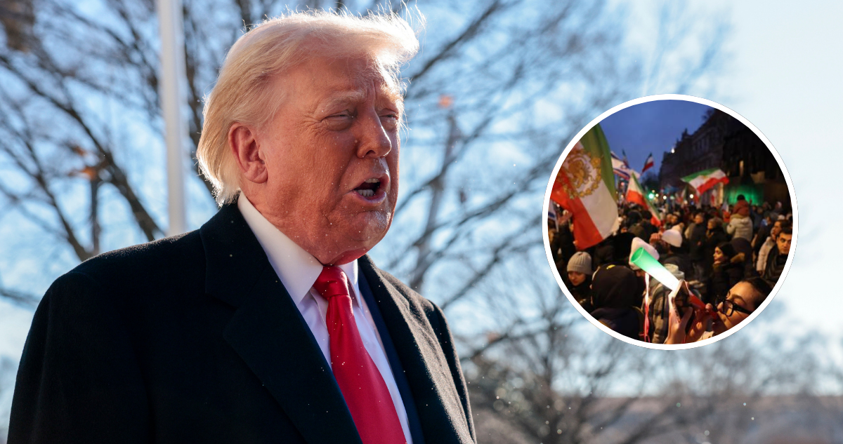 Trump llama a que iraníes sigan protestando y asegura que “la ayuda está en camino”
