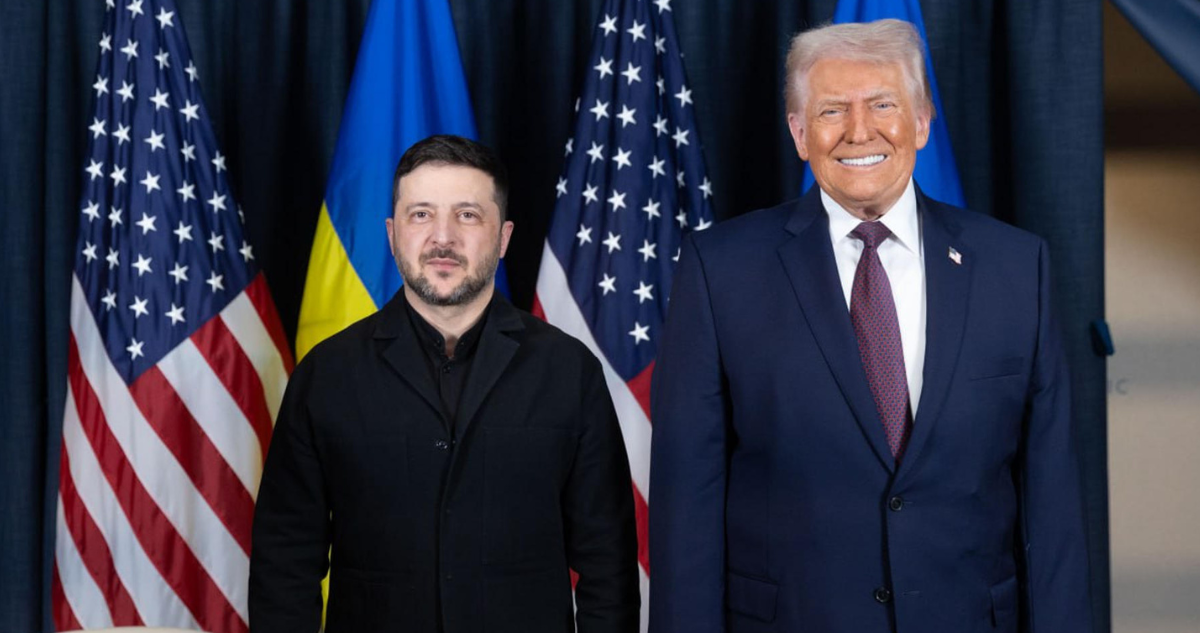Los presidentes de Ucrania y EEUU, Volodimir Zelenski y Donald Trump, respectivamente