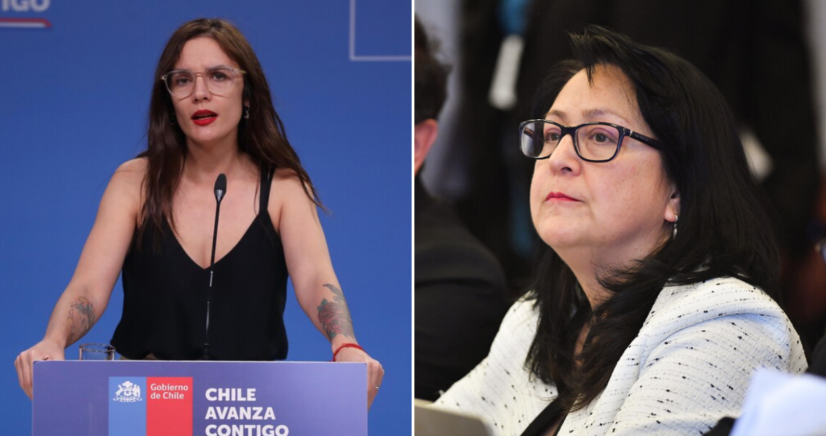 Camila Vallejo y Dorothy Pérez