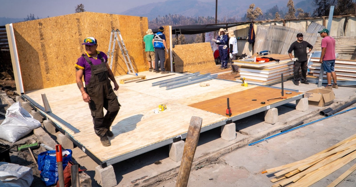 Viviendas de emergencia en Concepción