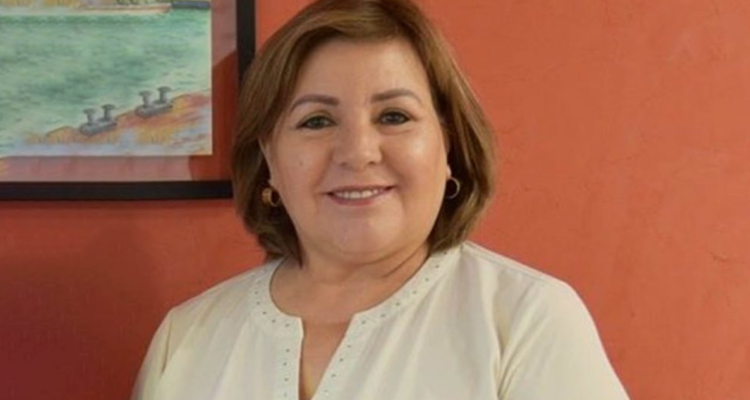 La alcaldesa del municipio de Bacanora, Nora Alicia Biebrich