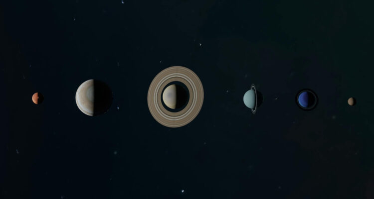 Foto referencial de una alineación planetaria