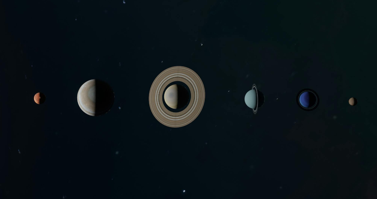 Foto referencial de una alineación planetaria