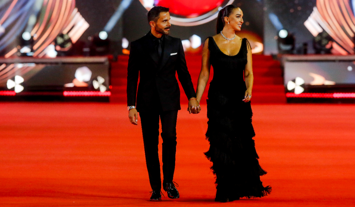 Álvaro Ballero y su pareja