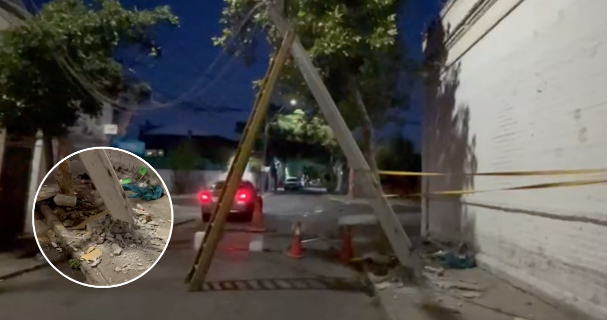 Santiago: choque contra un poste termina con un detenido por amenazar a vecinos con un arma de fuego