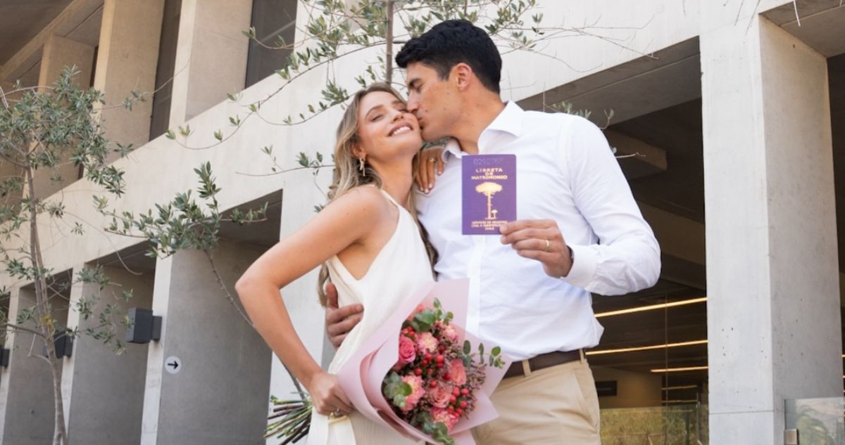 ¡Sí, acepto! Trinidad de la Noi y Esteban Grimalt se casaron y compartieron fotos de la ceremonia