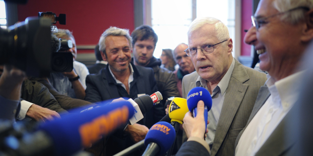 André Bamberski durante el juicio de Dieter Krombach