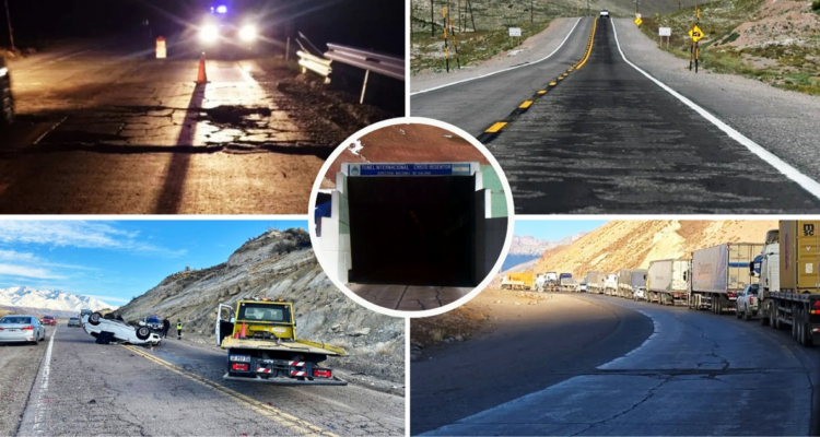 Reparaciones en Ruta 7 de Argentina, con fondos privados.