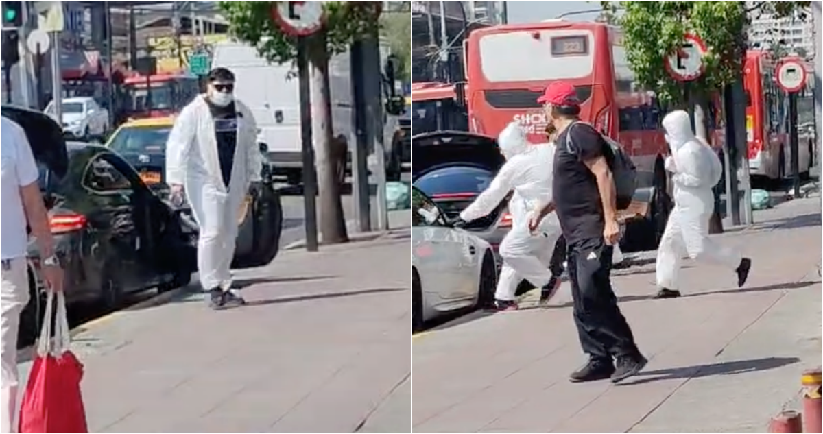 Delincuentes huyen tras asaltar tienda de telefonía en San Miguel: uno de ellos portaba una metralleta