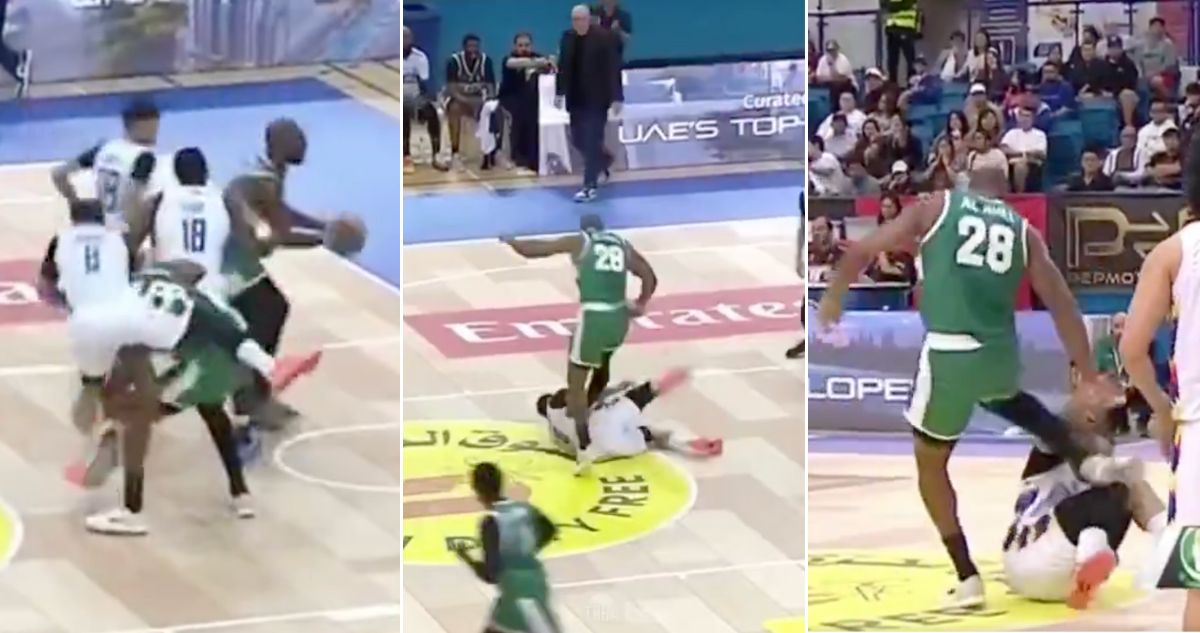 Básquetbol agresión Dubai Demusis