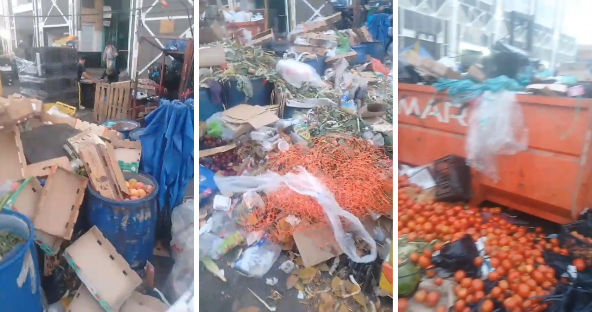 Molestia en feriantes y vecinos por acumulación de basura en Mercado Cardonal de Valparaíso