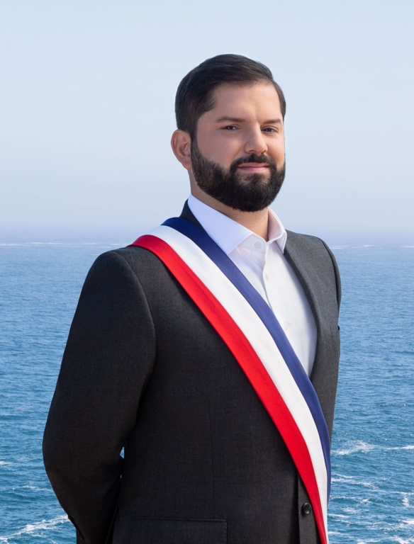 Retrato presidencial de Gabriel Boric, 2022.