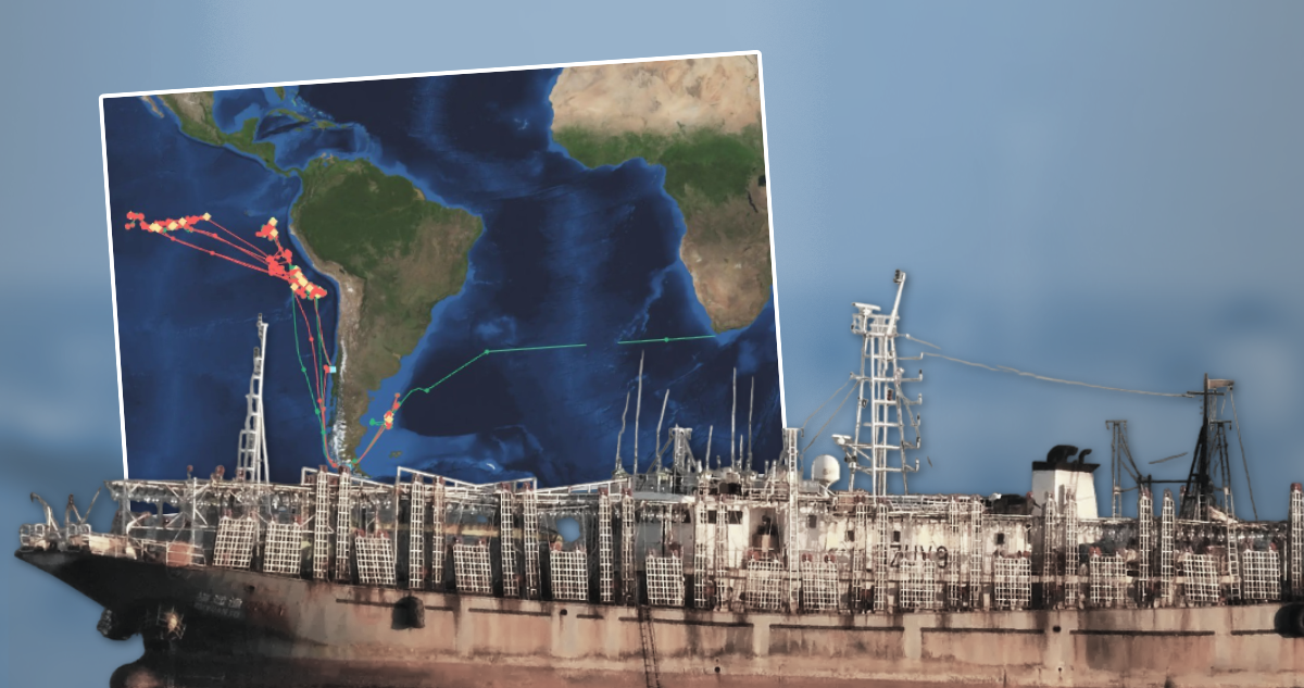 Imagen de pesquero chino que visitó Talcahuano