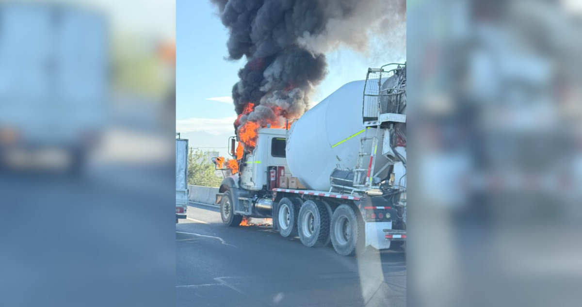 Camión se incendia en plena Ruta 5 investigan el origen del siniestro en La Cisterna