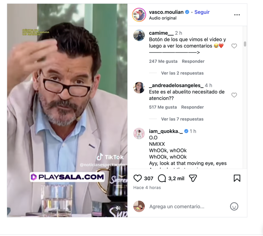 Instagram de Vasco Moulian