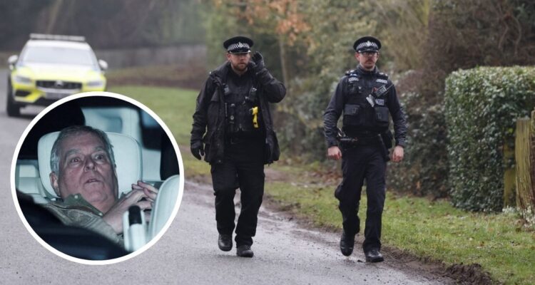 Policía británica continúa el registro de la antigua casa del expríncipe Andrés en Windsor