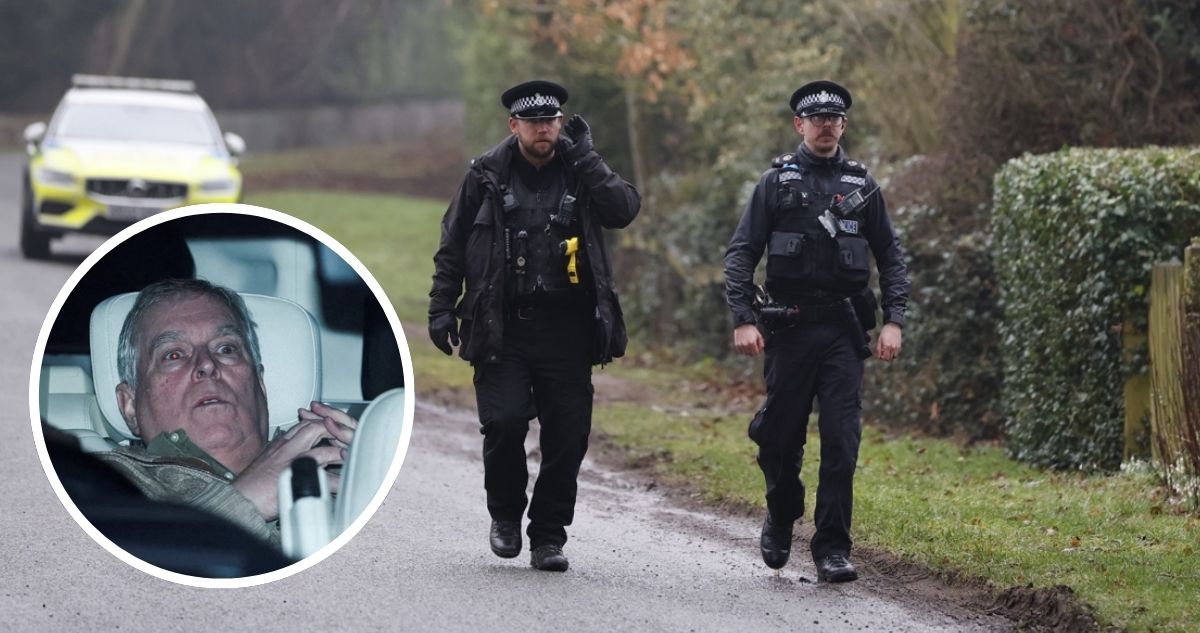 Policía británica continúa el registro de la antigua casa del expríncipe Andrés en Windsor