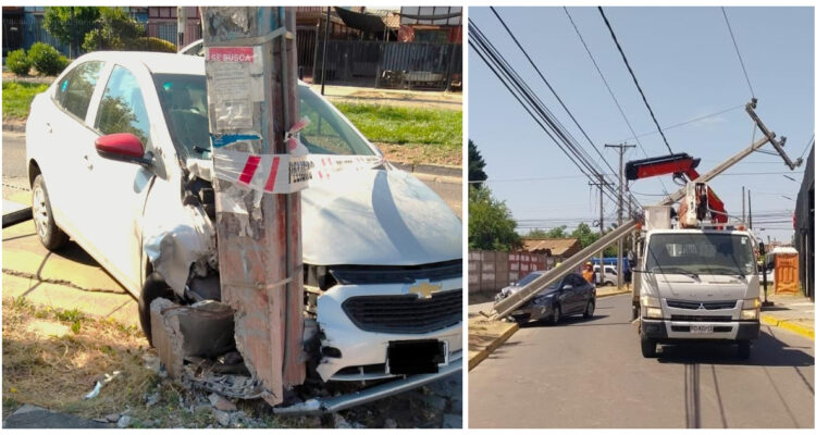 Fueron más de 3.600: La CGE reporta que en el último año hubo un récord de postes chocados