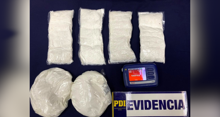 Venezolano es detenido en Arica con $122 millones de pesos en ketamina en polvo pegados a su cuerpo