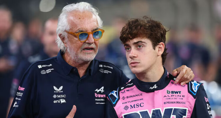 Colapinto y Briatore en Fórmula 1