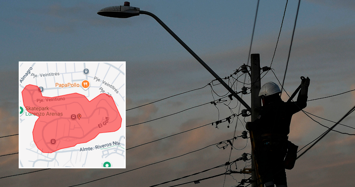 Corte de luz afecta a más de 400 hogares en sector El Golf de Concepción
