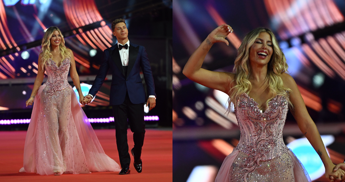 Coté López y su pareja en Gala de Viña