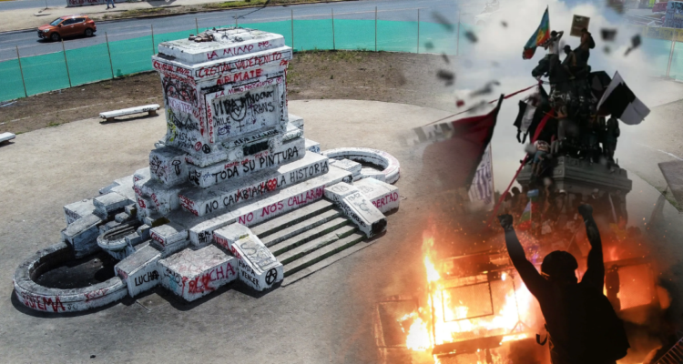 Fotos de archivo del Estallido Social y Plaza Baquedano