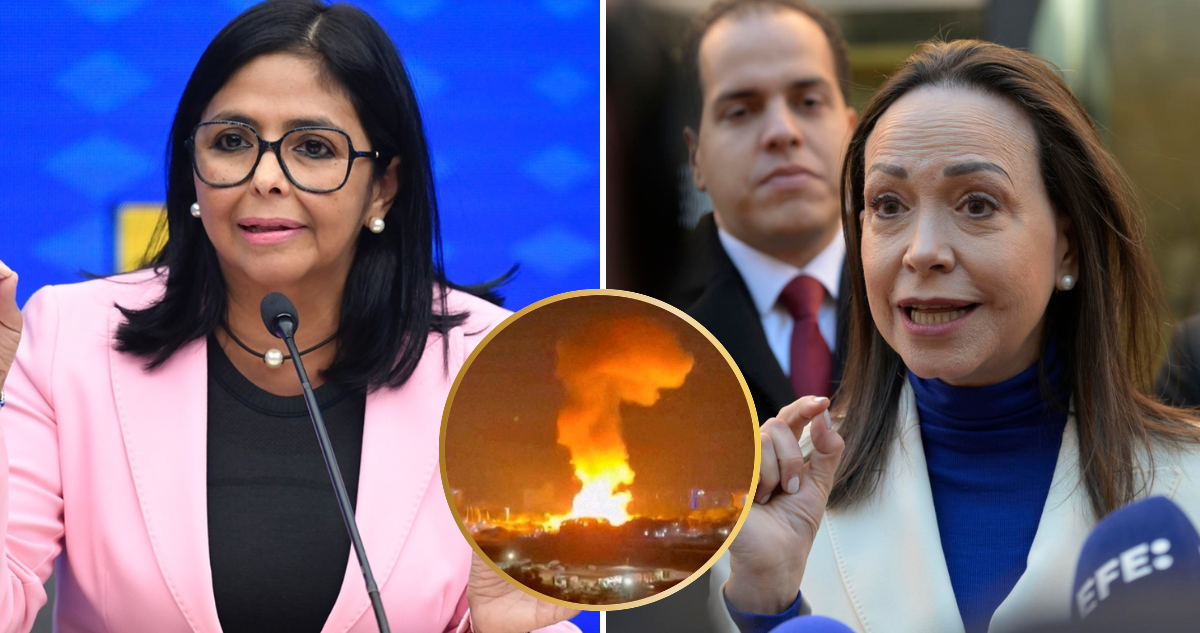 Delcy Rodríguez a María Corina Machado