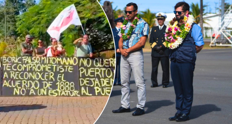Gobierno mantiene en reserva agenda de presidente Boric en Rapa Nui tras manifestaciones en su contra