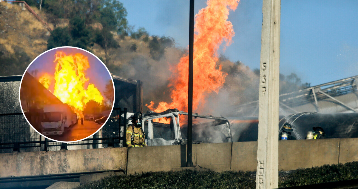 Aumentan a 5 los fallecidos por explosión de camión de gas en Renca: 17 heridos graves con quemaduras