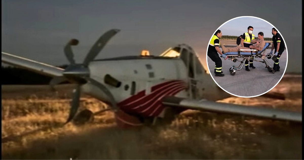 Accidente aéreo en Cauquenes: avioneta capotó en Aeródromo El Boldo y piloto fue trasladado a hospital