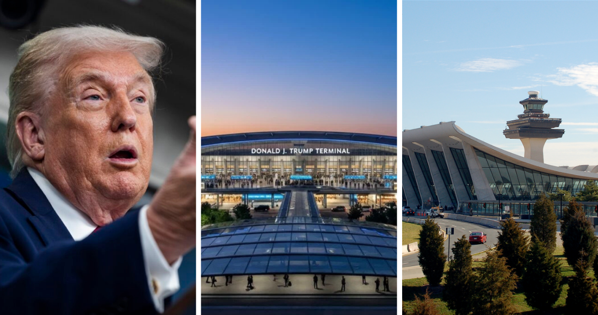 Trump quiere renombrar el aeropuerto Dulles de Washington