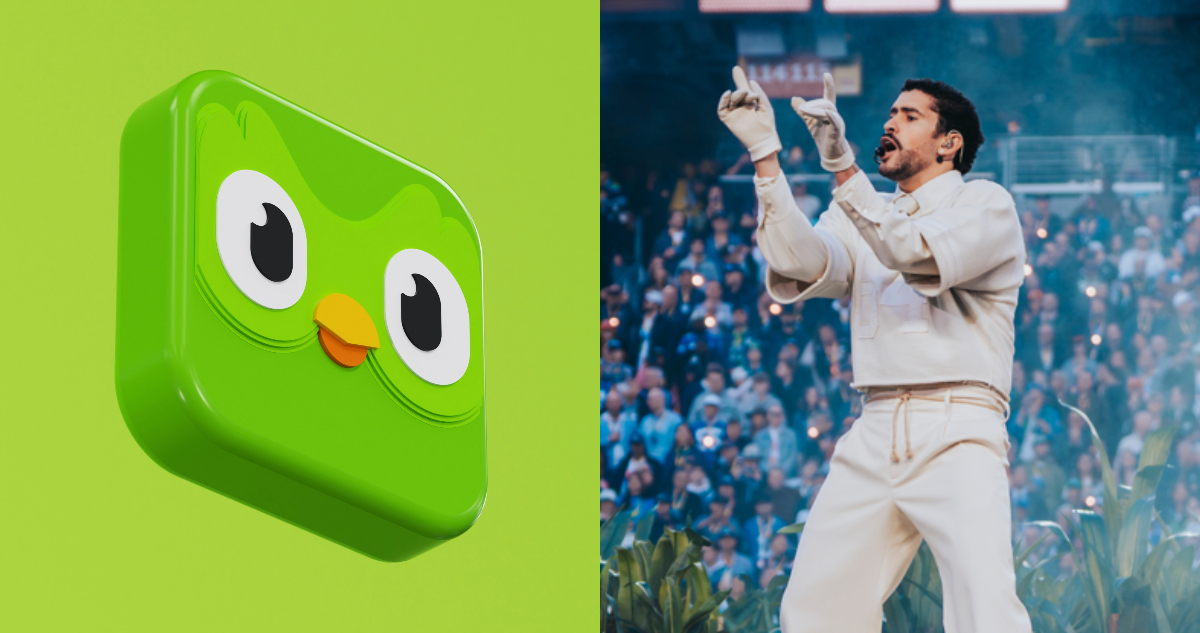 Duolingo y Bad Bunny