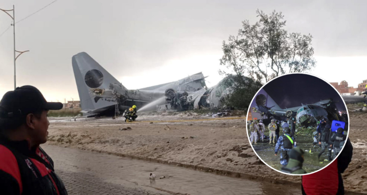 Al menos 15 muertos tras accidente de avión militar en Bolivia: alrededor de 15 vehículos afectados