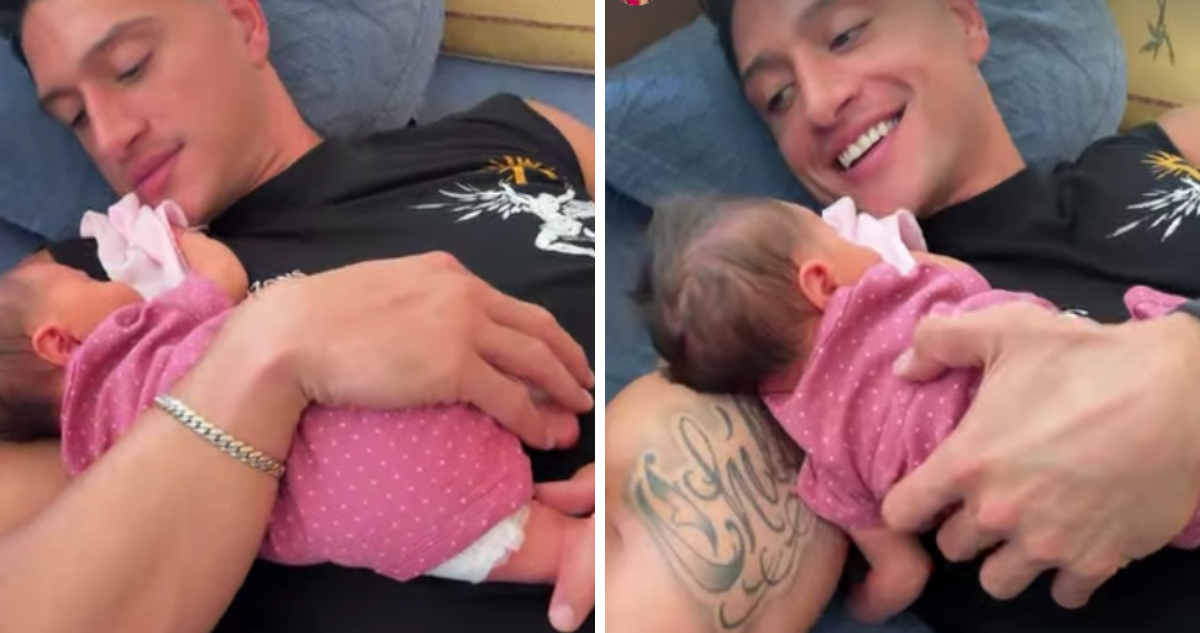 Emilia Dides comparte video de Sammis Reyes con su hija y lanza curioso comentario