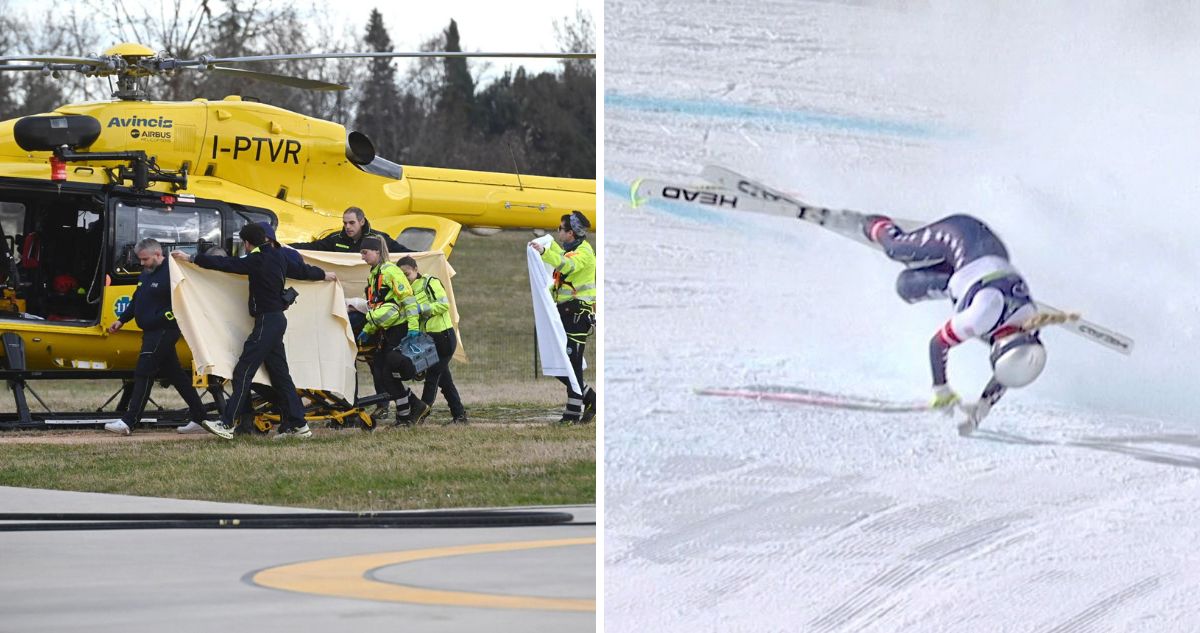 Lindsey Vonn sufrió grave caída en JJOO de Invierno.