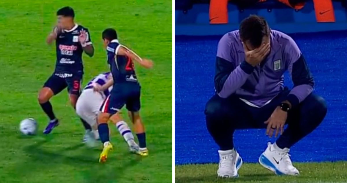 Esteban Pavez se lesionó en Alianza Lima.