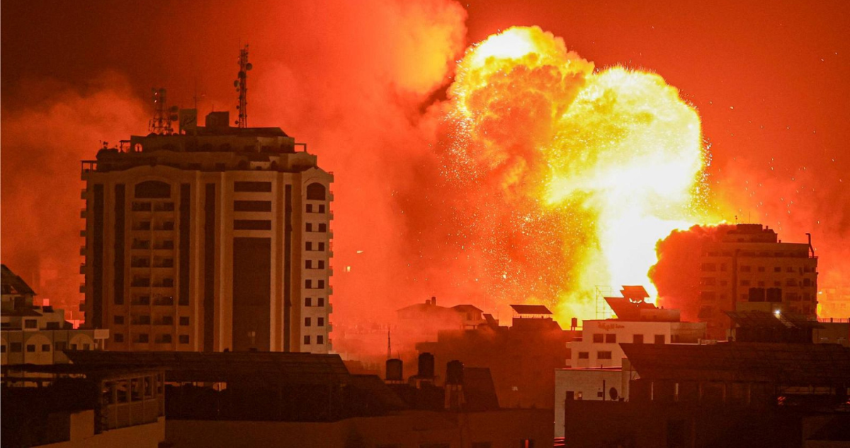 Explosiones en Gaza, año 2023