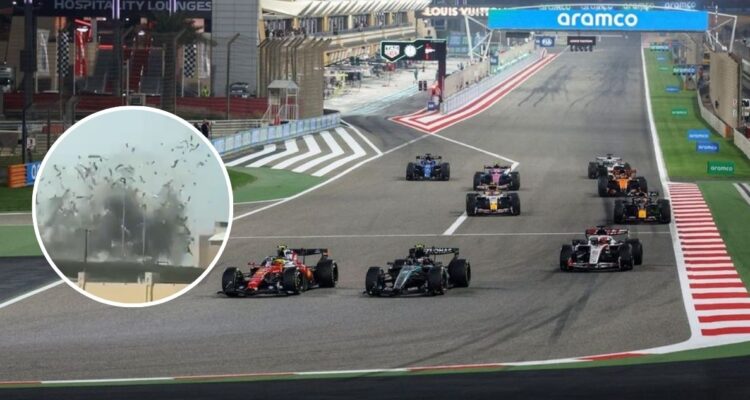 F1 y misil en Bahrein foto de contexto