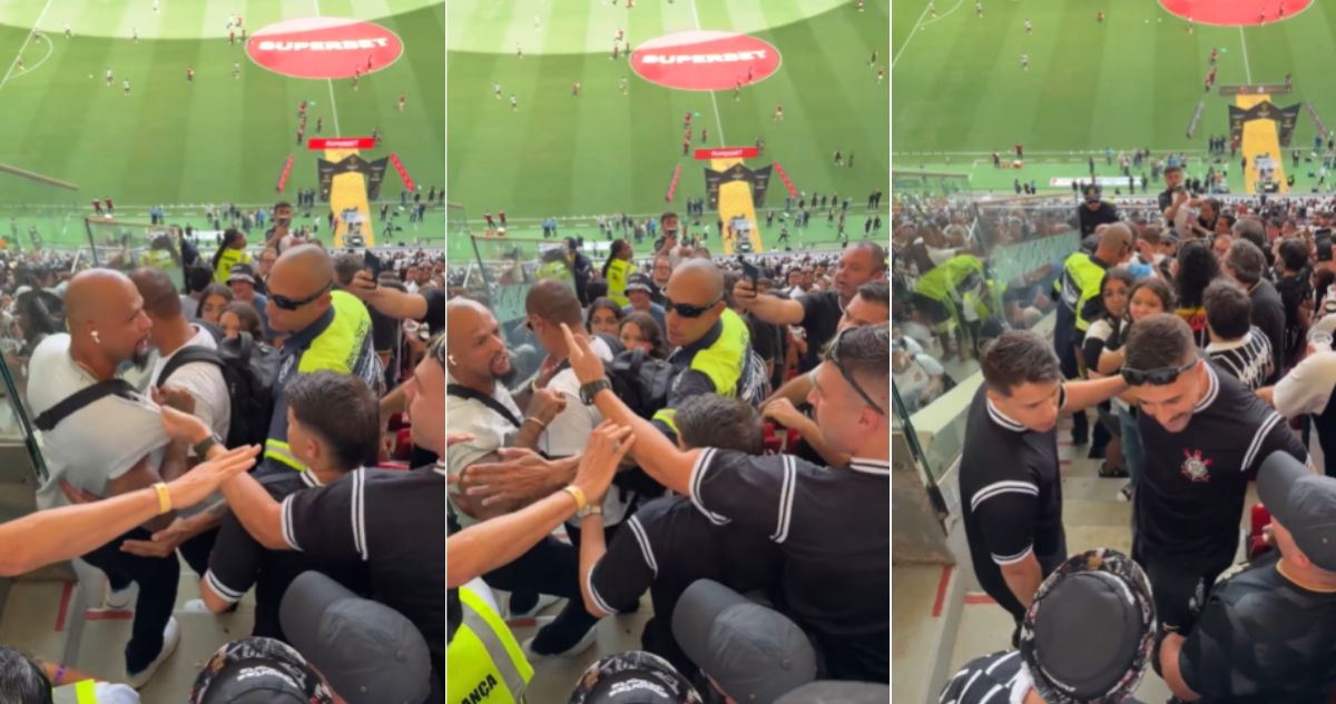 Felipe Melo, agredido por hinchas de Corinthians en previa de Supercopa de Brasil