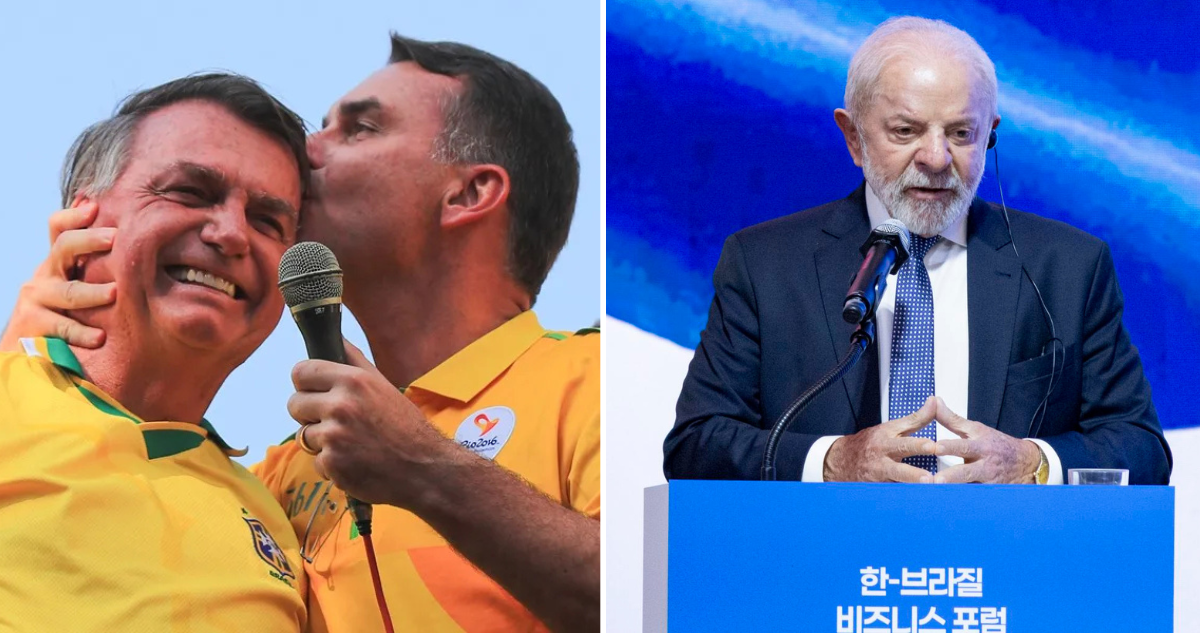 Encuesta en Brasil entre Flávio Bolsonaro y Lula da Silva