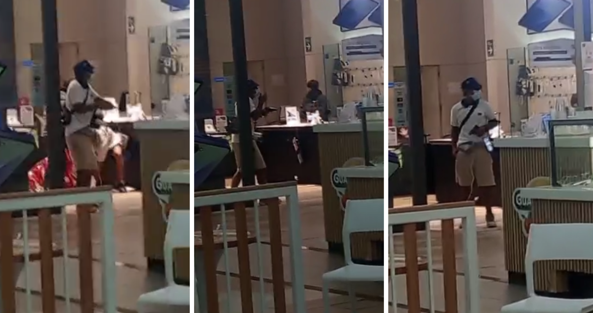 Delincuentes armados roban teléfonos desde tienda Samsung en Mall Plaza en San Bernardo
