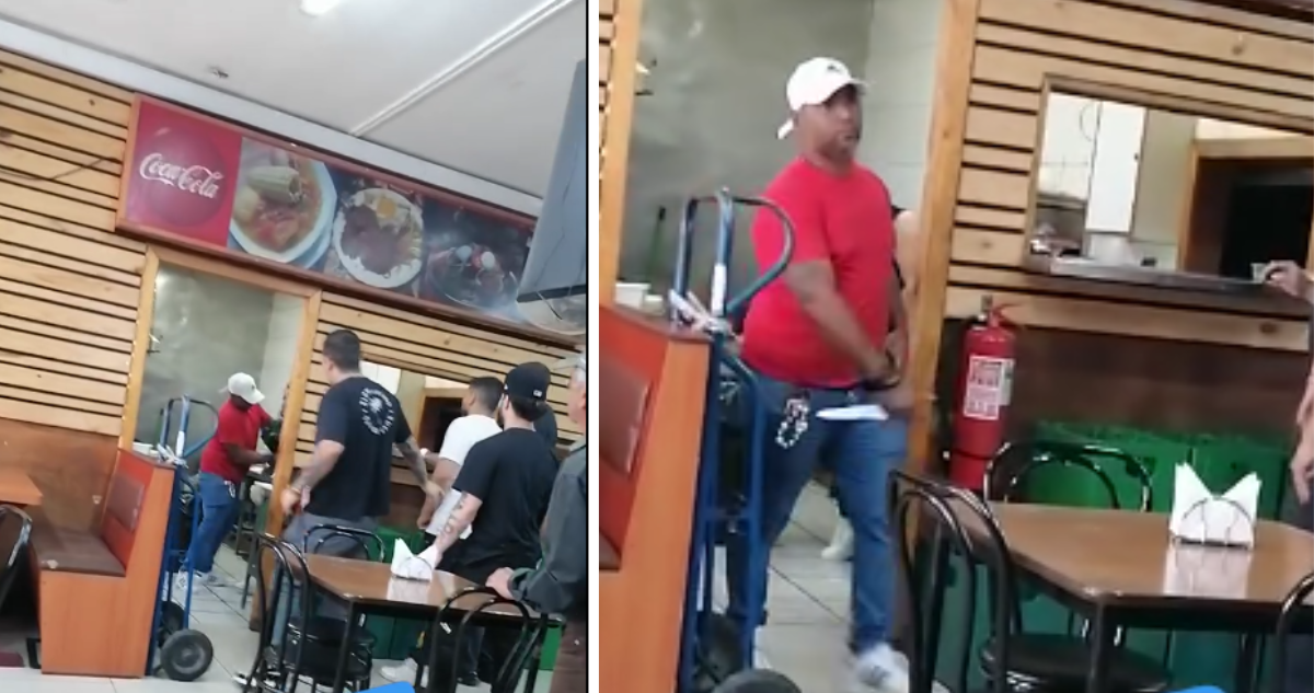 VIDEO | Hombre ataca a golpes y con cuchillo a mujer mientras veían partido en local de Puerto Montt