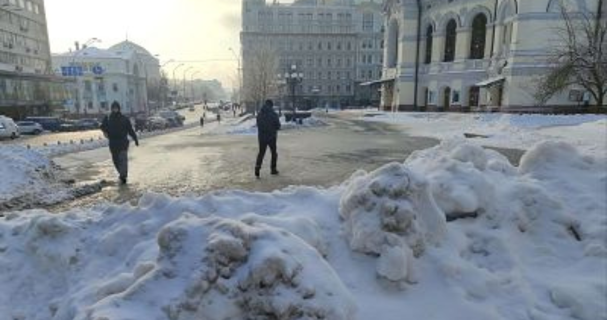 Frío extremo en Ucrania